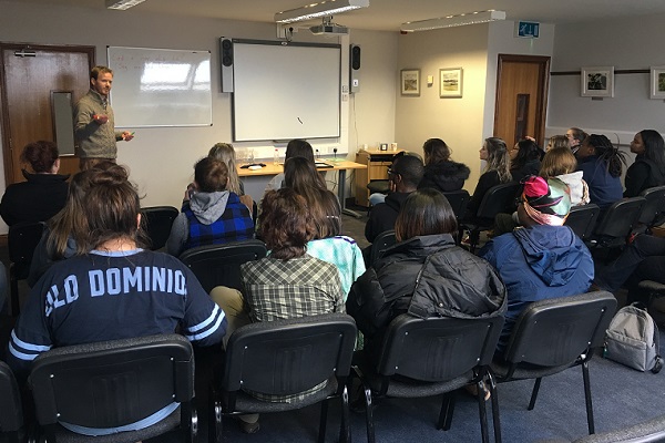 Lecture in Donegal for service learning group