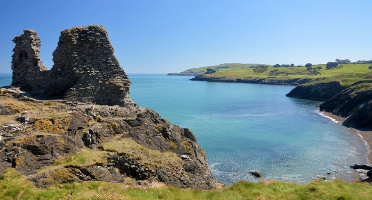 The sea off of County Wicklow