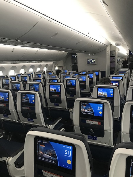 Empty seats on flight to London