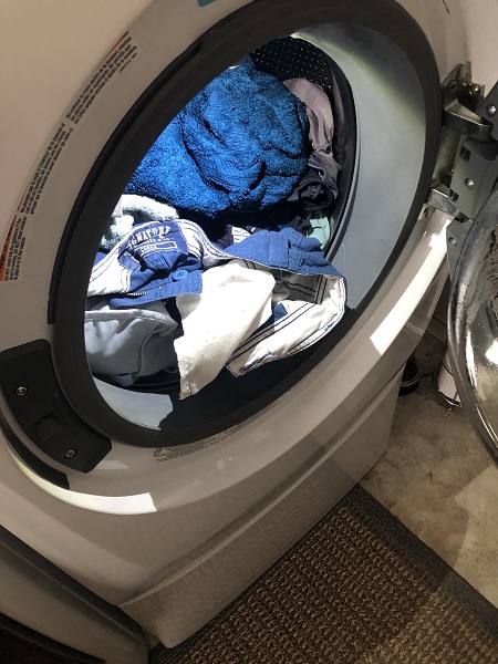Laundry never stops, especially when working from home.