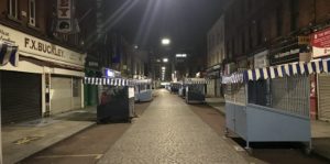 Dublin city by night