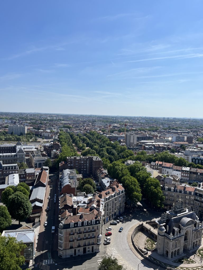 View from the top of Lille Belfry
