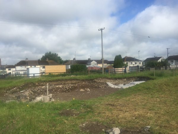 Picture of the excavation site in Ireland