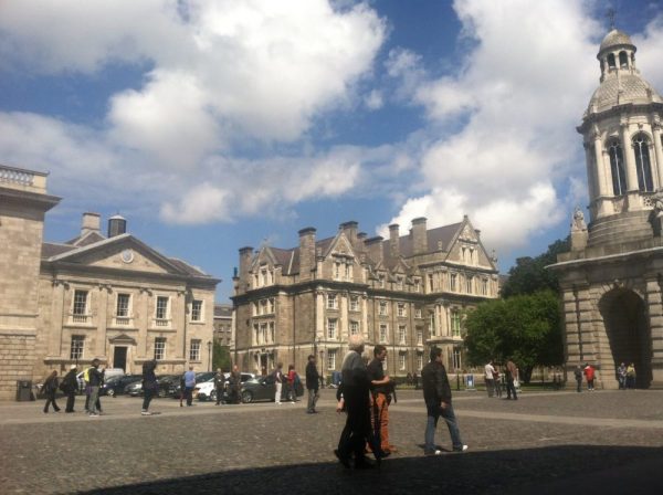 Picture of the courtyard at Trinity College Dublin